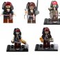 5pcs Jack Sparrow Minifigures Lego Compatible Pirates of the Caribbean Set