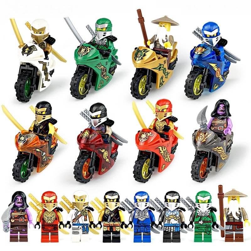 Ninjago Heavy armor Motorcycle Minifigures Lego Compatible Toy