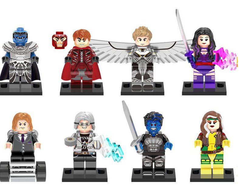 Professor X Magneto Apocalypse Quicksilver Psylocke Minifigures Lego