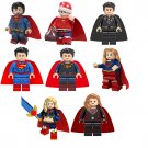 Superman Supergirl Minifigures Lego Compatible Superman Set