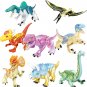 Color Dinosaur Tyrannosaurus Rex Brachiosaurus Velociraptor Minifigures Lego Compatible Toy