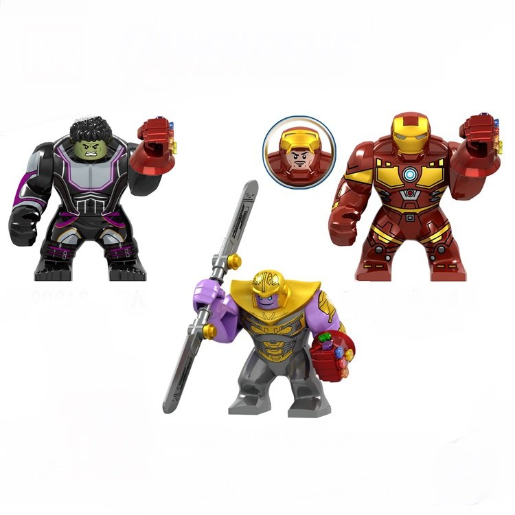 Iron Man Mech Thanos Hulk Infinity Gauntlet Minifigures Lego Compatible ...