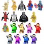 18pcs Chrom Set Minifigures CPO3 Mr. Gold Iron Man Deadpool Lego Compatible Toy