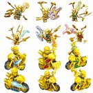 Golden Ninjago Motorcycle Kai Cole Jay Zane Lloyd Minifigures Lego Compatible Ninjago Set