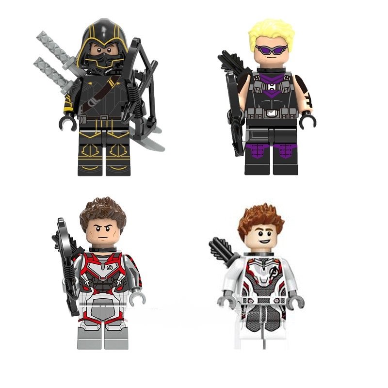 4pcs Hawkeye Minifigures Lego Compatible Super Heroes Set