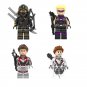 4pcs Hawkeye Minifigures Lego Compatible Super Heroes Set