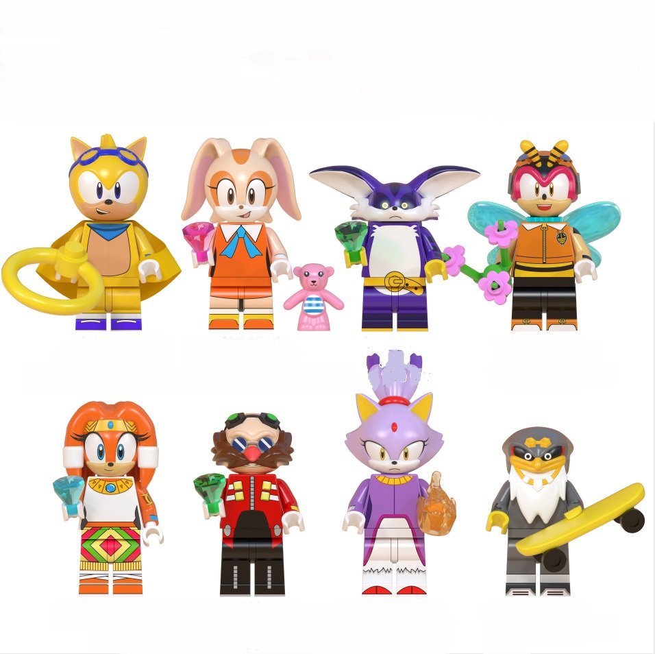 Ray Rabbit Big the Cat Charmy Bee Tikal Minifigures Lego Compatible ...