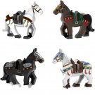Medieval Knights war-horse Minifigures Lego Compatible Military Set