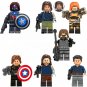 Winter Soldier Bucky Barnes Minifigures Lego Compatible Captain America movie Set
