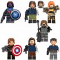Winter Soldier Bucky Barnes Minifigures Lego Compatible Captain America movie Set