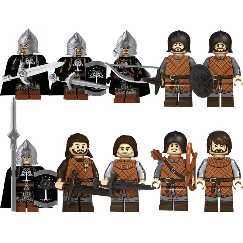 Game of Thrones and Lord of the Rings Gondor Soldier Minifigures Lego ...