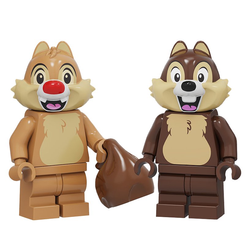 Chip 'n' Dale Minifigures Lego Compatible Wedding Gift