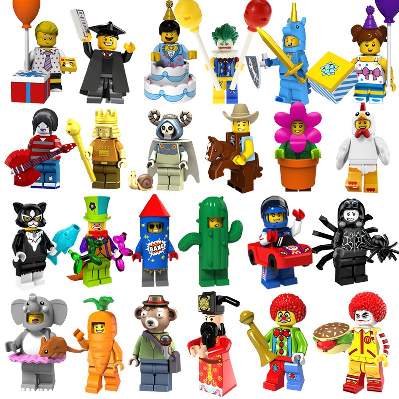 24pcs Party Adventure Time Joker Minifigures Lego Compatible Toy