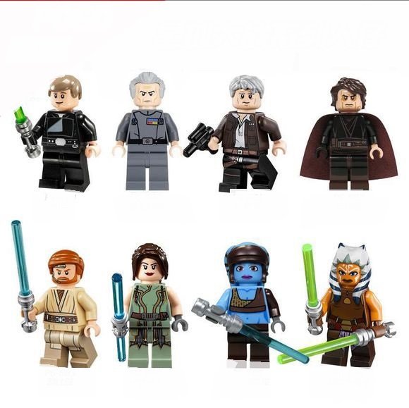 Wilhuff Tarkin Luke Anakin Aayla Secura Obi- Wan Minifigures Lego Compatible Star Wars Set