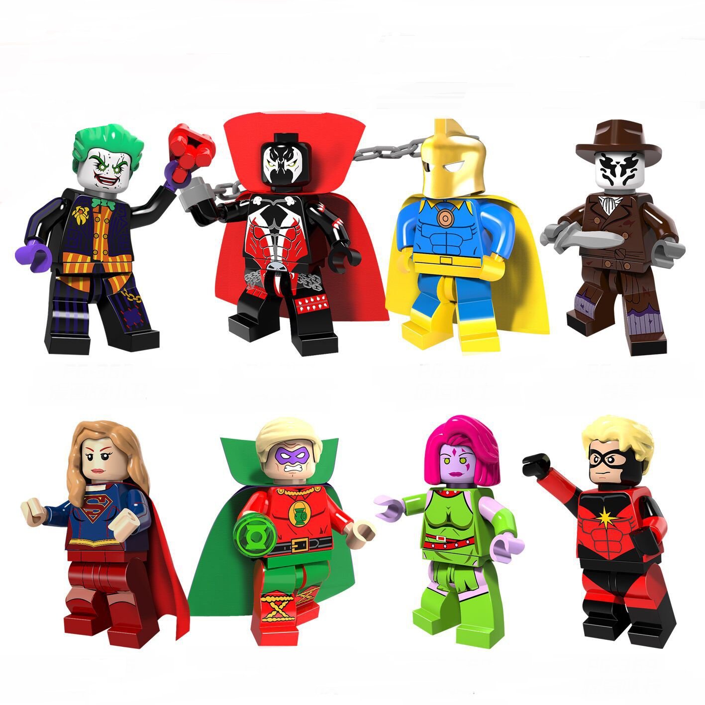 Spawn Doctor Fate Rorschach Blink Minifigures Lego Compatible Super ...