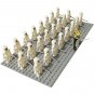 Middle Ages Human Skeleton King Army Minifigures Lego Compatible Medieval Knights Set