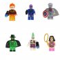 Human Torch Centinel X-men False God Superman Statue Sandman Minifigures Lego Compatible TV Set