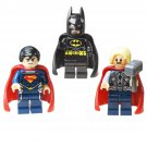 Superman Batman Thor Minifigures Lego Compatible Superhero Set