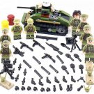 WW2 American Troops Tank Minifigures Lego Compatible Battle for North Africa Set