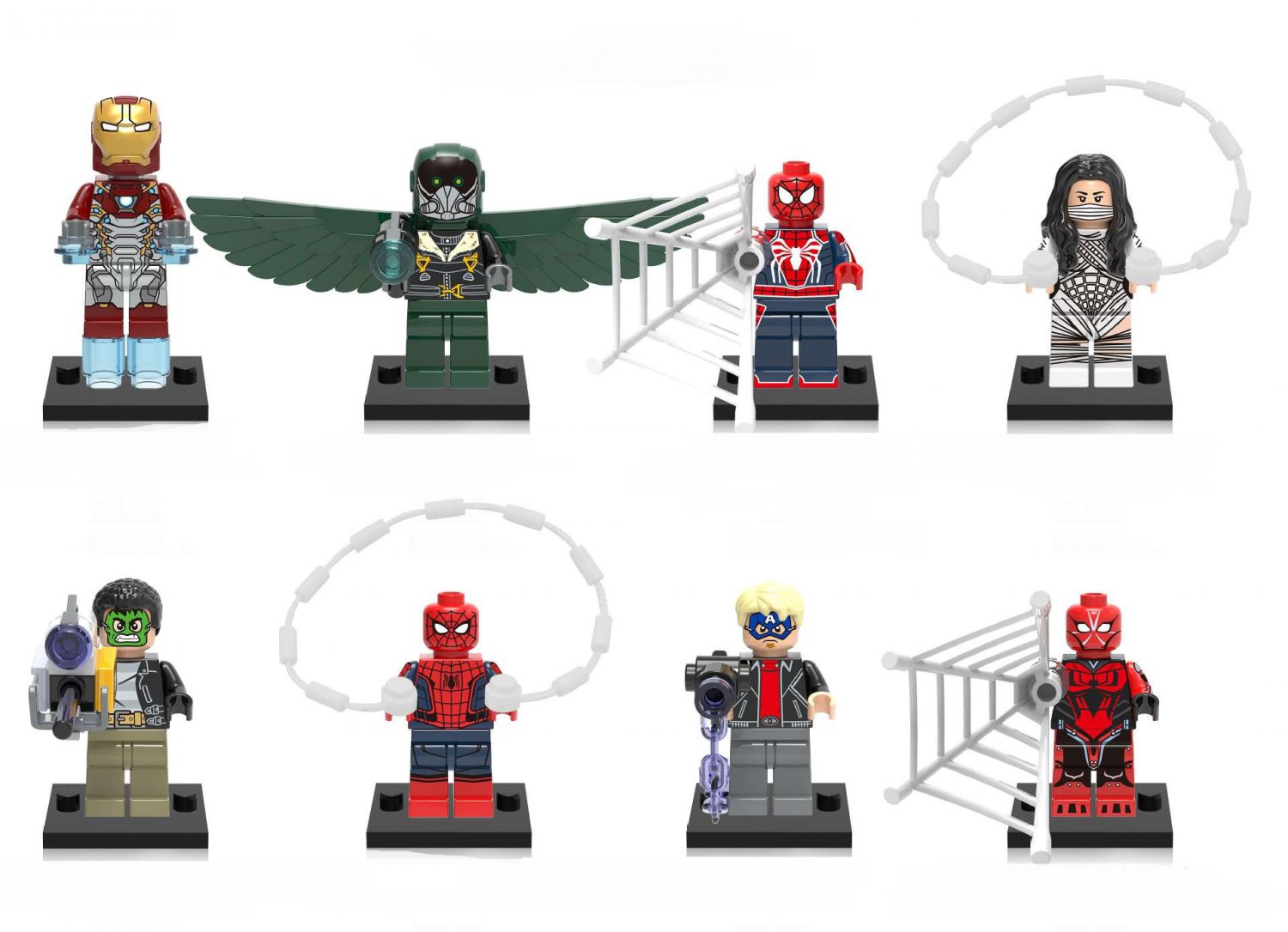 Vulture Game Spider Man Silk Masked Robber Minifigures Lego Compatible Spider-Man movie Set