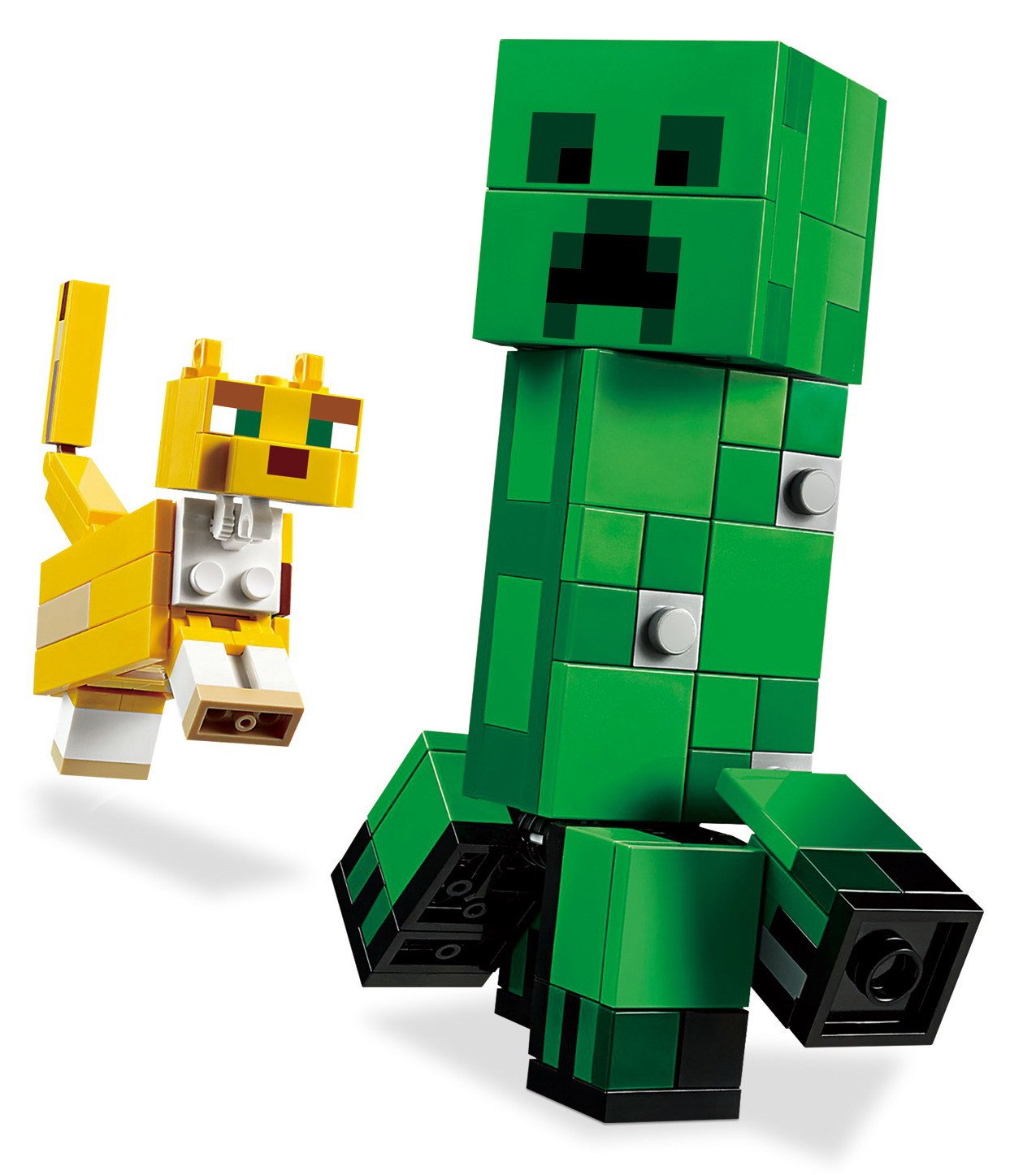 Big Creeper Ocelot Minifigures Lego Compatible Minecraft Set 7471