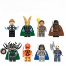 Loki Topaz Heimdall Surtur Hela Valkyrie Executioner Minifigures Lego Compatible Thor movie Set