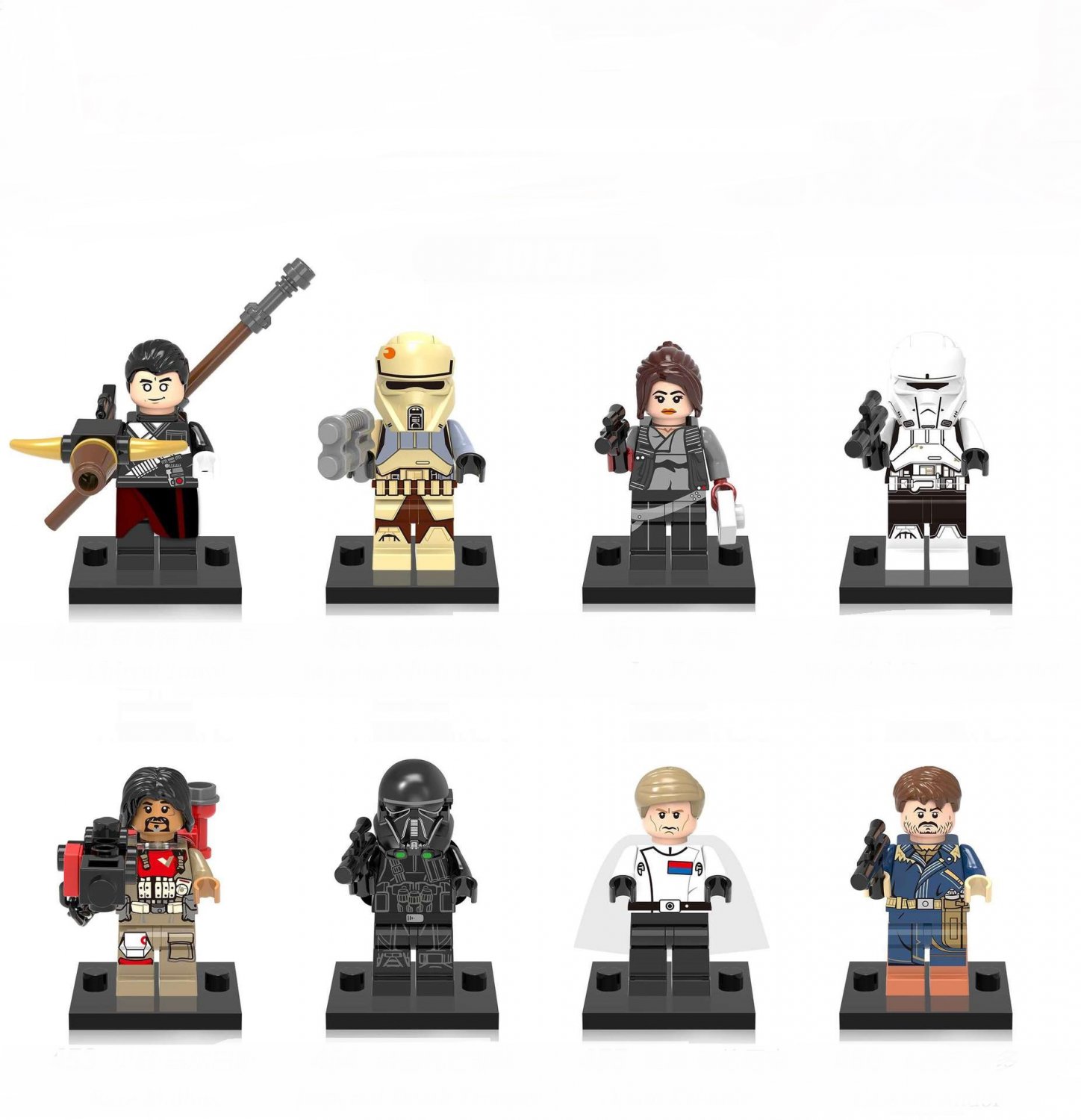 Jyn Erso Cassian Andor Baze Malbus Orson Krennic Minifigures Lego Compatible Star Wars Rogue One