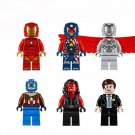 Super-Adaptoid Justin Hammer Phil Coulson Iron Man Minifigures Lego Compatible Iron Man Set