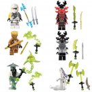 Tournament Zane Echa Zane General Kozu Giant Stone warrior Minifigures Lego Compatible Ninjago Set