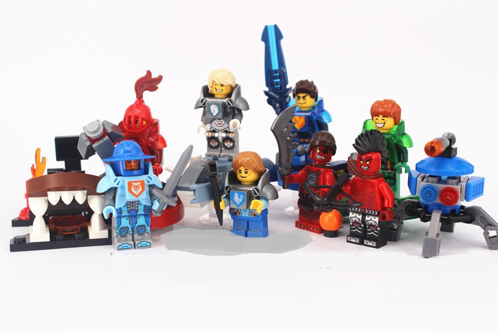 Clay Moorington Aaron Fox Robin Underwood General Magmar Minifigures Lego Compatible Nexo Knights