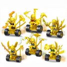Golden Ninjago Chariot Minifigures Lego Compatible Toy