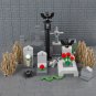 Sepulcher Tomb Headstone zombie Toy Lego Compatible Hallowmas Set