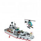 Navy Ship Destroyer Ship Helicopter Minifigures Lego Compatible Modern Military sets