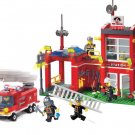 City Fire Station fire truck firemen Minifigures Lego Compatible City fire Station Sets