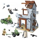 WW2 USSR German army Street Battle Soldier Minifigures Lego Compatible Famous Battles Sets