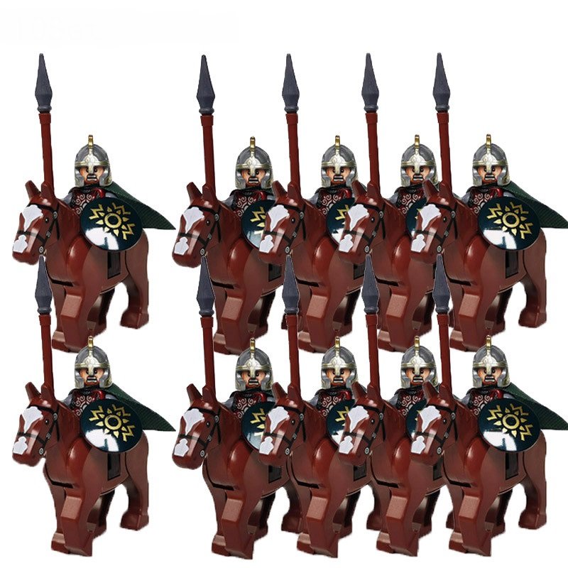 10pcs Eomer Rohan Cavalryman Minifigures Lego Compatible 2020 Christmas Gift The Hobbit Set