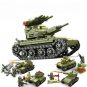 4in1 City Tank Wars Soldiers Minifigures Lego Compatible Tanks WW2