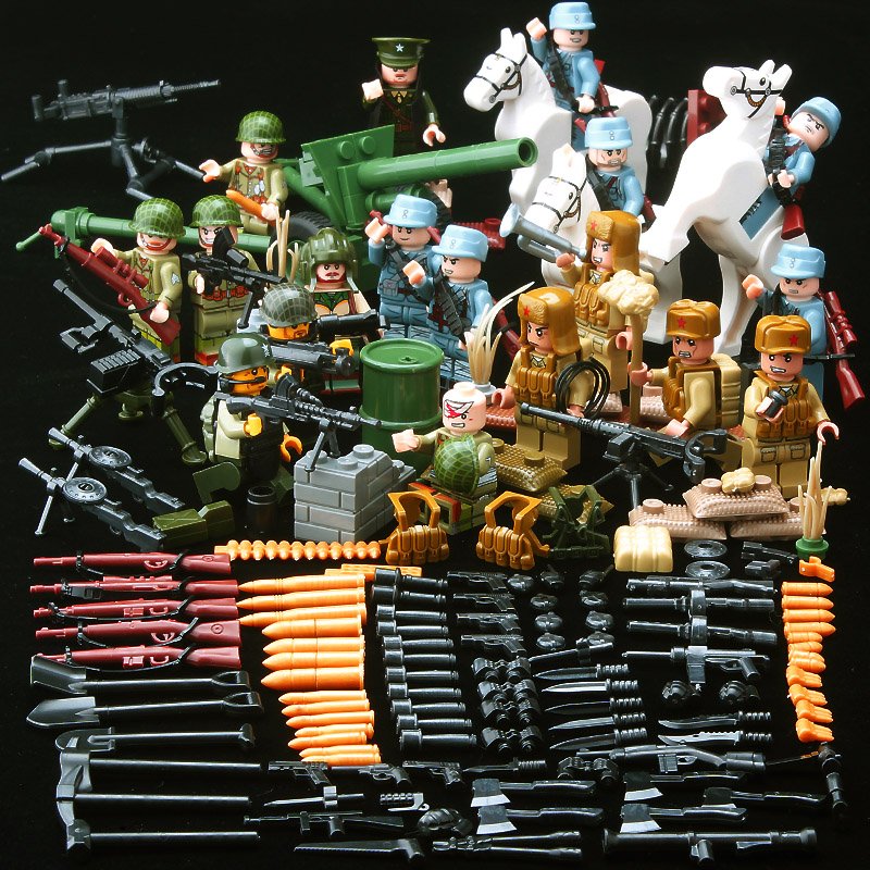 Korean War US Army Vs Chinese Armed Forces Minifigures Lego Compatible 
