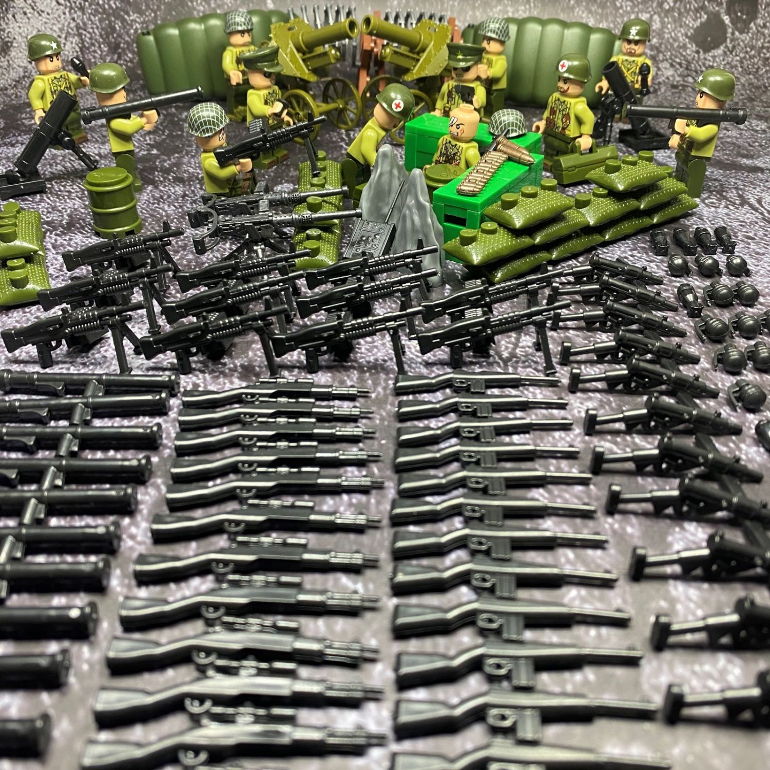 U.S 82st Airborne Division All-American Minifigures Lego Compatible WWII Normandy landing Set