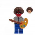 Bob Ross Minifigures Lego Compatible TV Minifigure