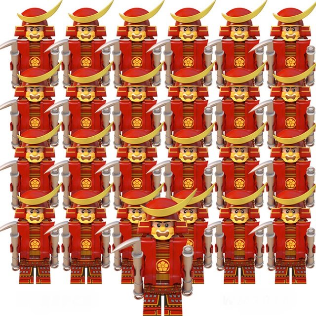 25pcs Japan Samurai warrior Minifigures Lego Compatible Minifigures 2020