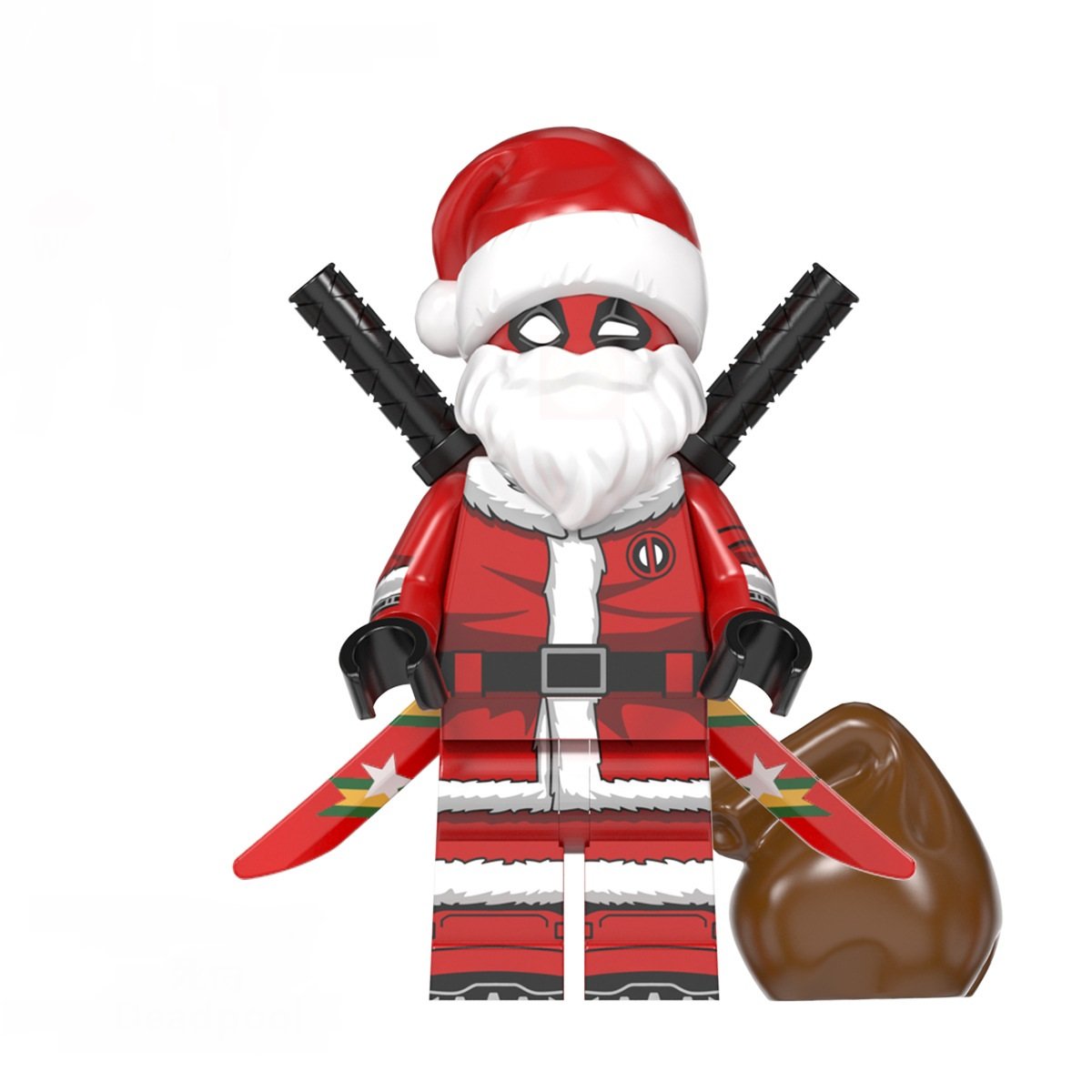 Deadpool Christmas suit Minifigures Lego Compatible Christmas child gift