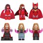 6pcs Scarlet Witch Minifigures Lego Compatible Super Heroes Sets