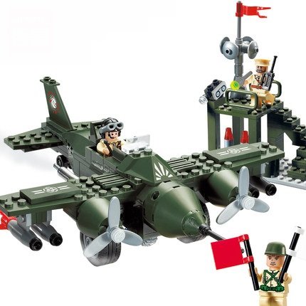 Airdrome Control Tower Plane Minifigures Lego Compatible City airport