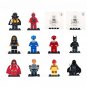 Lando Calrissian Kessel Ringwraiths electric blue Minifigures Lego Compatible Movie TV Sets