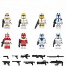 Star Wars 212th Attack Battalion Trooper 327th Star Corps Commander Bly Minifigures Lego Compatible