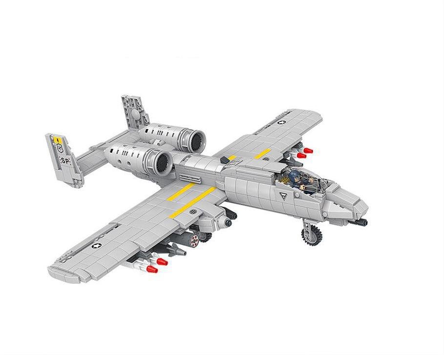 A-10 Thunderbolt II Attacker Minifigures Lego Compatible Military Fighter