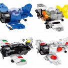 4pcs Passenger Plane diminutive aeroplane building Lego Compatible Minifigures Sets