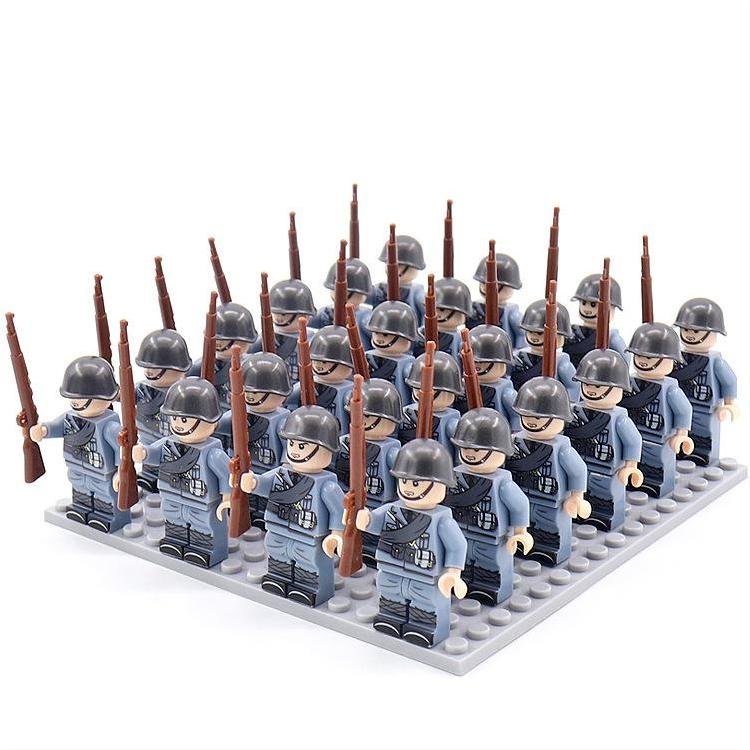 WW2 Italian Army Minifigures Lego Compatible Military War Sets