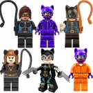 6pcs Catwoman Minifigures Lego Compatible Batman movie Sets